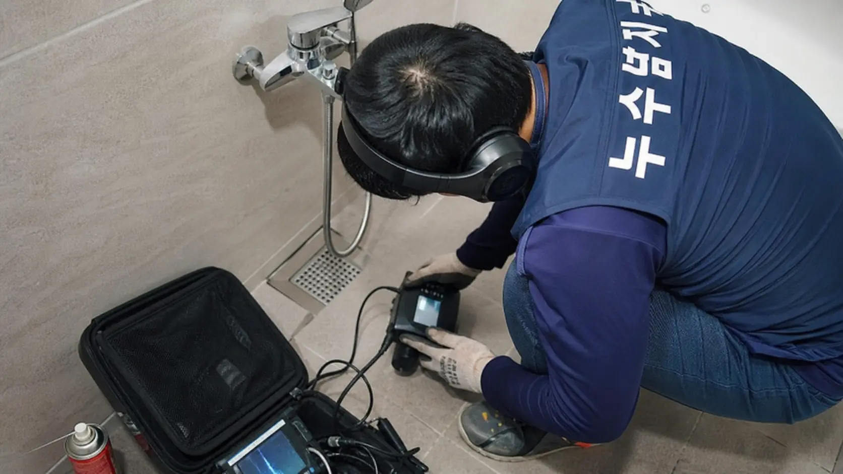 영월군 누수탐지 확실한 원인 파악 시공 현장 사진 1